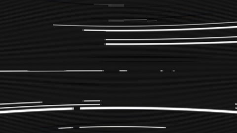 Digital TV Signal Distorted Noise Glitch Overlay Loop Animation Background. TV signal being disrupted from either having a bad reception, digital blocking glitches, or weak antenna signal.