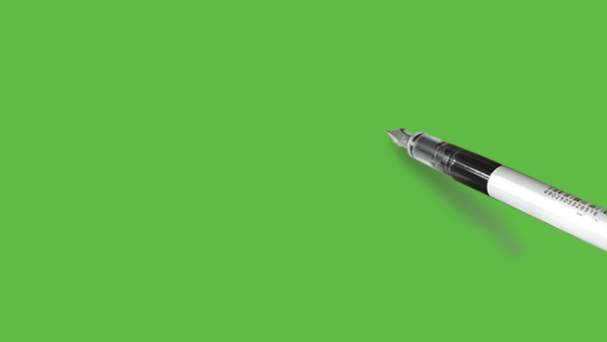 Drawing  open brown box with led with black outline on abstract green background
