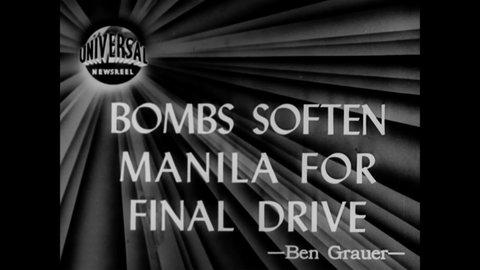 1944 - US Navy planes bomb Japanese strongholds on Manila Harbor in the Philippines.