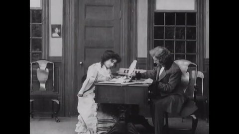 1909 - In this silent film, Edgar Allan Poe is elated when a publisher wants to buy his story.