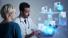 Medical technology concept. Remote medicine. Electronic medical record. - Powered by Shutterstock - Get 15% off with code: PIKWIZARD15
