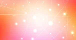 4K looping light pink, yellow video sample with colored lines. Decorative moving design in abstract style with lines. Clip for your commercials. 4096 x 2160, 30 fps.