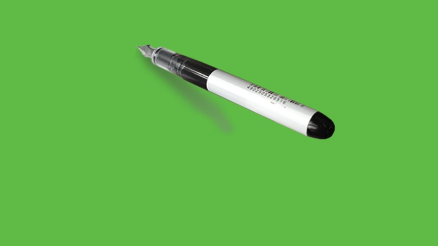 Drawing floppy in red and grey colour with black outline on abstract green background
