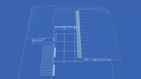 3D animation of building view
