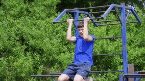 teenager doing workout outdoors, healthy lifestyle - Powered by Shutterstock - Get 15% off with code: PIKWIZARD15