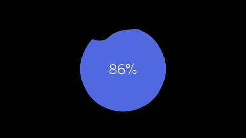 Circular Water Fill Loading Animation with Alpha Mate in 4K. Creative modern loading animation for videos, websites, and apps.