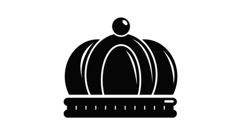 Empire crown icon animation simple best object on white
