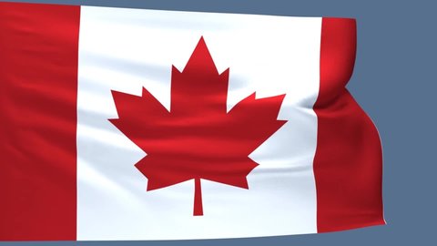 
Canada Waving Flag in the Wind