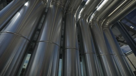 Metallic pipes, Air conditioner ducts system