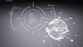 Animation of scope scanning and data processing on interface. digital interface, communication and technology concept digitally generated video. - Powered by Shutterstock - Get 15% off with code: PIKWIZARD15