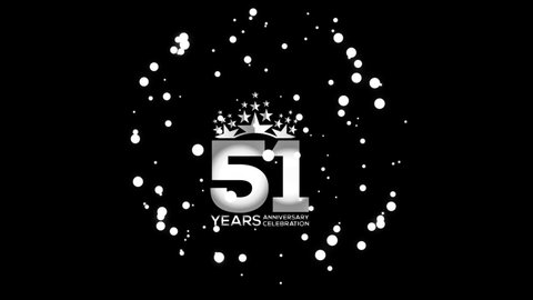 51 Year Anniversary Day Silver logo Videos