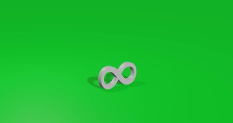 Animation Rotation White Infinity Symbol Simple Stock Footage Video ...