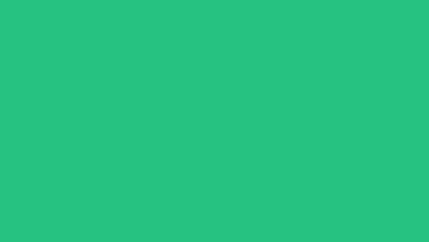 White Toy horse icon isolated on green background. 4K Video motion graphic animation .