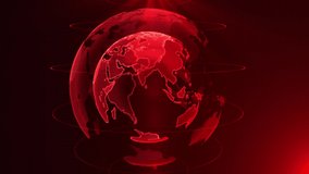 4K Loop Pandemic Red Globe map Animation Digital Earth of Virus infection COVID-19 coronavirus . Future Danger of Coronavirus. Poisoned Infected World. The world in Danger. - Powered by Shutterstock - Get 15% off with code: PIKWIZARD15