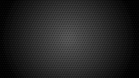 Abstract black smooth waves on dark perforated metallic background. Technology motion design. Video animation Ultra HD 4K 3840x2160