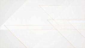 Grey and golden tech abstract geometry motion background. Seamless looping. Video animation Ultra HD 4K 3840x2160
