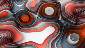 Abstract Flowing Soft Curved Lines Background
