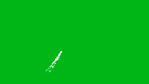 Shining glitter particles motion graphics with green screen background