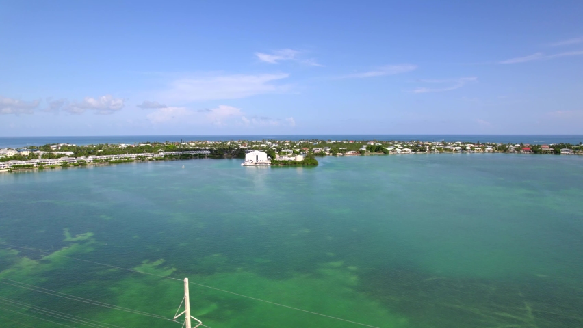 5k aerial footage Duck Key Florida USA