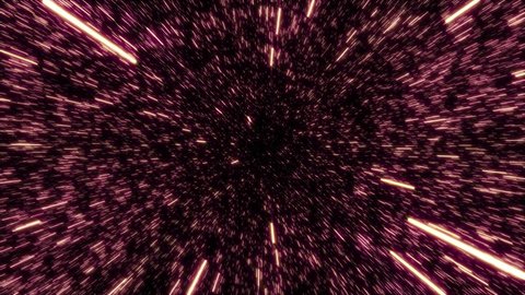 Red Color Hyperspeed Effect Space Animation Stock Footage Video (100% ...