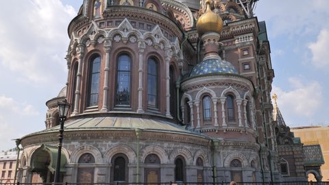 View of the Church of Our Savior on Spilled Blood in St. Petersburg