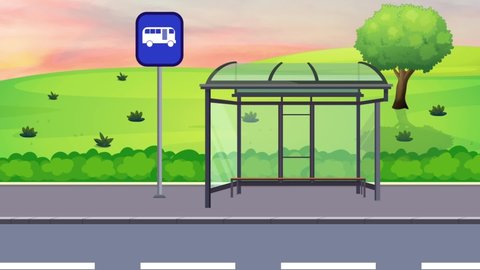 41 Waiting For The Bus Cartoon Stock Video Footage - 4K and HD Video Clips  | Shutterstock