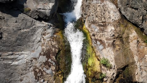 Natural Spring Water Flowing Through Rocks Stock Footage Video (100% ...