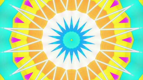 Variations Mandala for festival of light. 4K mandala. Geometry ethnic pattern animation. Arabesque illustration ornament. Abstract background. Loop footage kaleidoscope UHD resolution 3840X2160 30fps