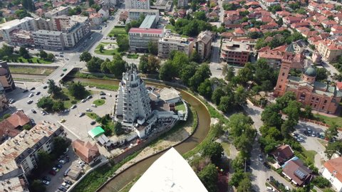 Aerial View Paracin City Central Serbia Stock Footage Video (100% Royalty-free) 1077019397 ...