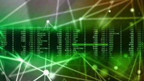 The white correlation lines and continuous random numbers look modern. - Powered by Shutterstock - Get 15% off with code: PIKWIZARD15