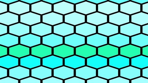 Hexagonal Color Changing Minimalistic Animation Stock Footage Video ...