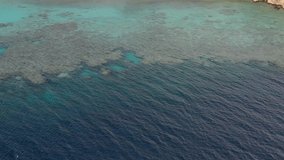 Red sea. Egypt. Corals. Beautiful landscape. Beautiful nature. 4K drone video.