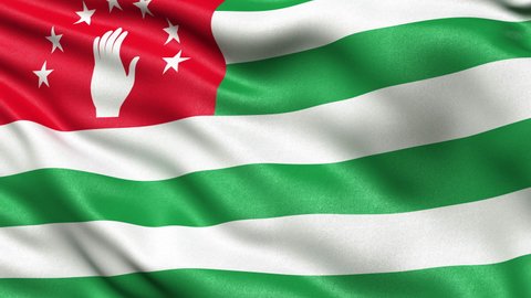Abkhazia Flag Seamless Loop Banner