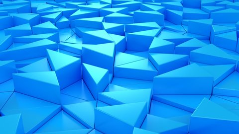 Background of Geometric Shapes. Abstract motion, loop, two color, 3d rendering, 4k resolution
