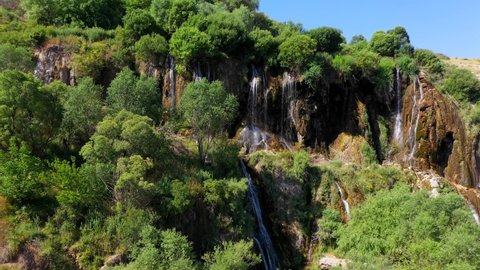 Girlevik Waterfalls are situated 29 km south-east of Erzincan in Turkey.