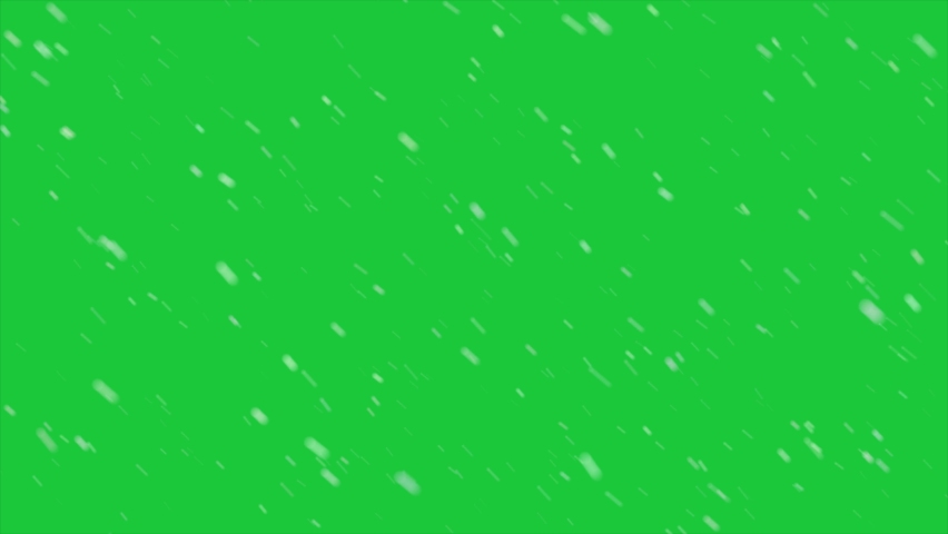 Snowfall 4K animation on Green screen Background Royalty-Free Stock Footage #1077237422