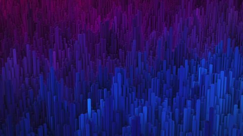 Abstract technology cubes move. 3d animation background