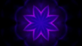 Glowing Neon Flower Shape Energy Loop - Powered by Shutterstock - Get 15% off with code: PIKWIZARD15