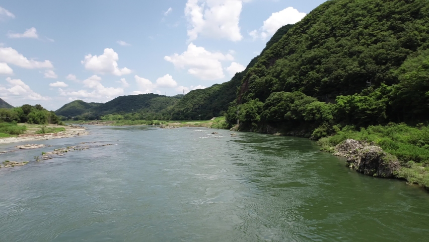 The Kiso river is one of the famous river of japan, Majestic, Slowly and Amazing