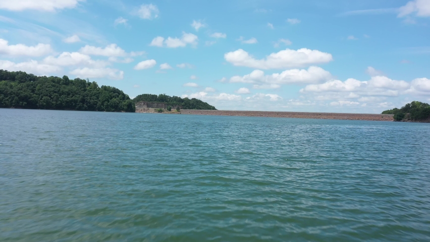 Carters Lake and dam largest earth and rock dam east of Mississippi