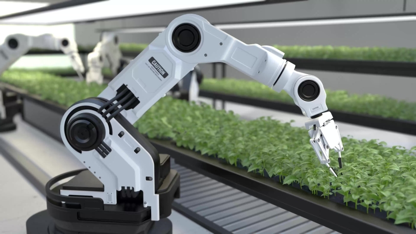 Smart robotic farmers concept, robot farmers, Agriculture technology, Farm automation | Shutterstock HD Video #1077312749