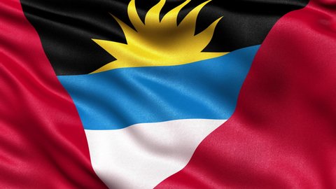 Antigua and Barbuda Flag Seamless Loop