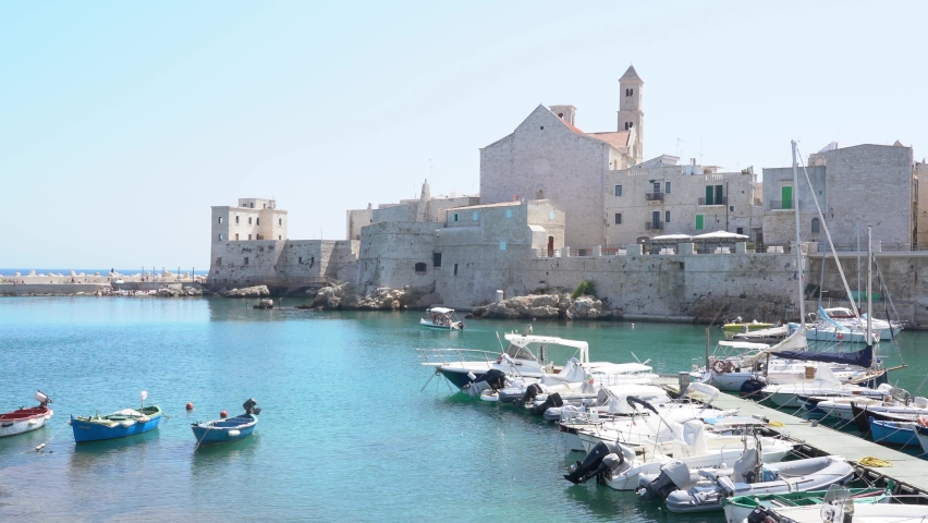 The beautiful waterfront of Giovinazzo, town in the province of Bari, Puglia (Apulia), southern Italy.
