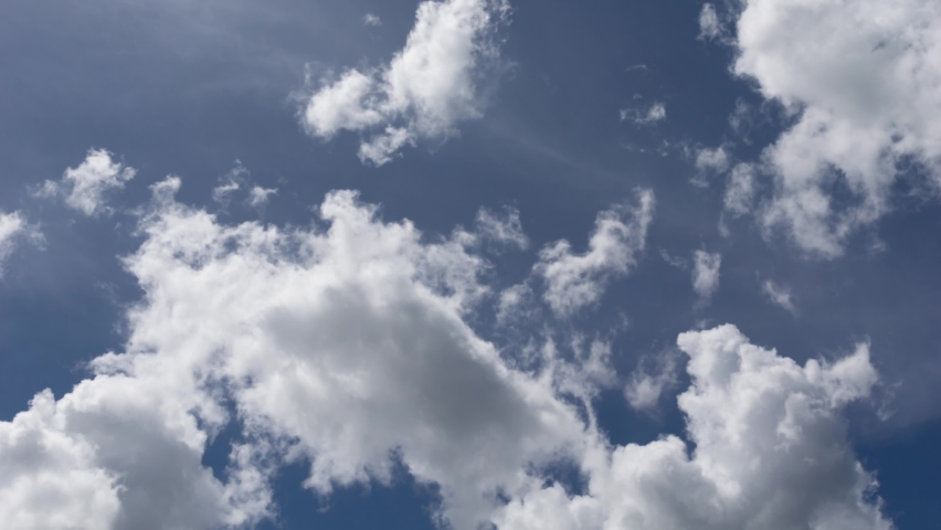 Time lapse of clouds movement on the blu sky.