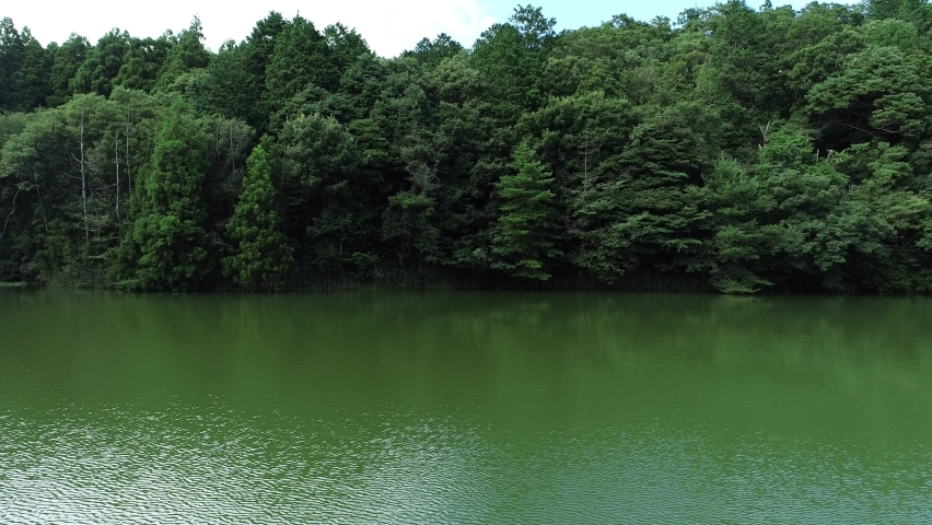 Japan local area small lake, nobody knows, japan