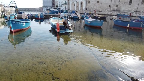 Old harbour in Monopoli, Bari Province, Puglia (Apulia), southern Italy.