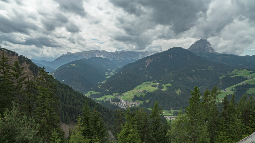 Flowing Clouds over Alta Badia, Italy