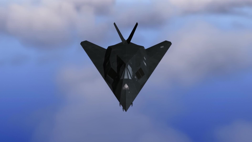 Stealth F-117 Nighthawk including alpha matte 