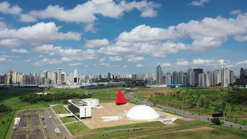 Aerial view of Goiania, Goias, Brazil