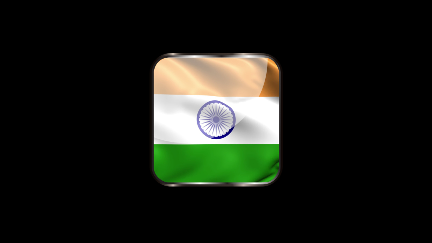 45 India Flag Badge Stock Video Footage - 4K and HD Video Clips |  Shutterstock